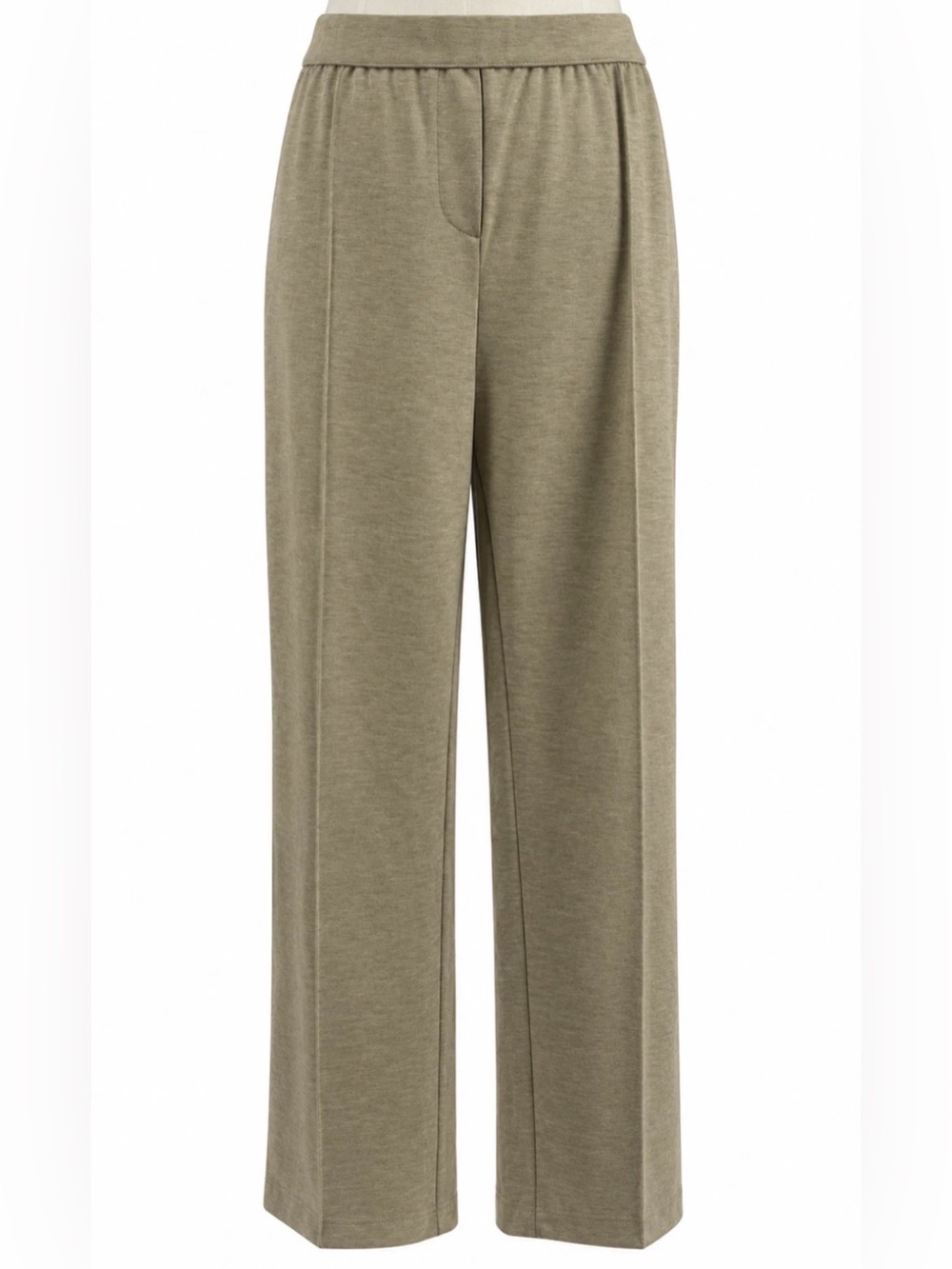 J. Jill Wearever Straight Leg Pull On Pants Womens LP Camel Heather NWT $99